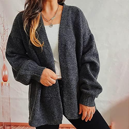 Žene gumb dolje džemperi s V-izrezom dugih rukava jesenski džemper kardigan bluza bluza pleteni kardigan džemper