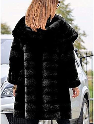 ADSSDQ Lijepa pahuljasta kapuljača kapuljača za ženske kapuljače s kapuljačom bez kapuljača Poslovanje solidne boje zima