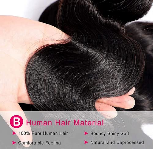 Čuperci ljudske kose brazilskog djevičanskog tkanja za tijelo 12MCH s zatvaranjem 26 24 22+20 inčne punđe za ljudsku kosu