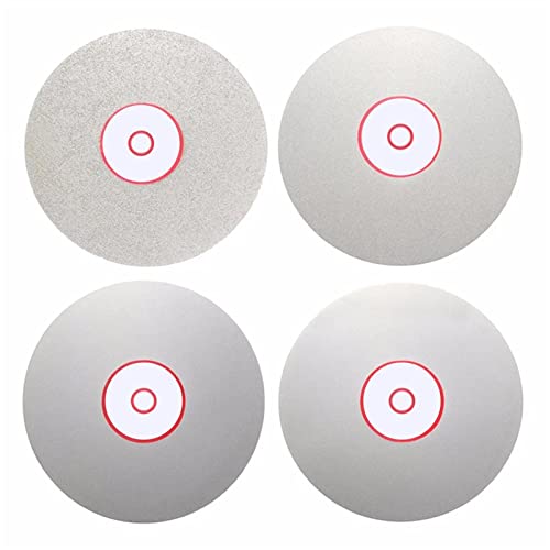 Lemil 4PCS/SET 100 mm poliranje diska 600 800 1200 1200 3000 dijamantski obloženi ravni krug kotača lapidarno poliranje diska