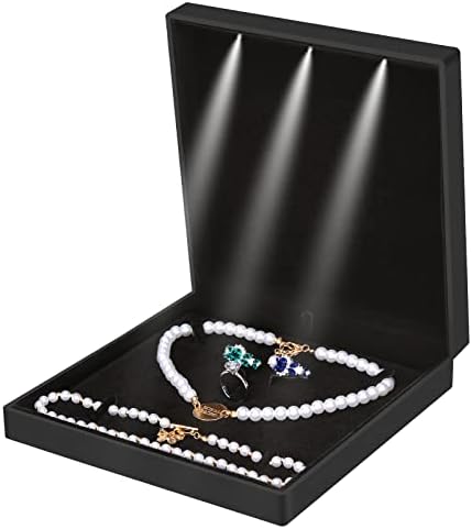 Velika poklon kutija za led nakit, poklon kutija za veliki set ogrlica za vjenčanje, rođendan, Valentinovo, Majčin dan, Božić