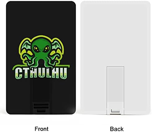 Zelena cthulhu kreditna kartica USB flash pokreće personalizirani memorijski štap Ključni korporativni pokloni i promotivni