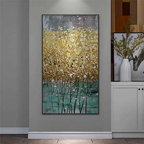 WDFFFE ručno izrađeno Sažetak zlatnog lišća stabla ulje Slikanje na platnu Slikanje ulja na platnu Slikanje za uređenje doma