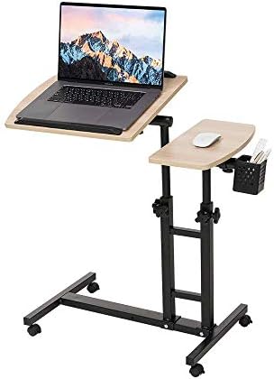 Farios podesivi stol za prijenosno računalo s kolica, radna stanica, bočni stol, nagibni stol i jastučić za miša za plavo