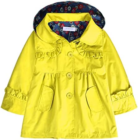 Arshiner bebi djevojčica Kid Cvjetna kapuljača s kišnom jaknom nadmašila je laganu kišnu kabanicu vjetrenjača