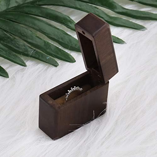 Kutija za prstenaste kreativne ideje, vjenčanje predlaže zaručnički okvir za pakiranje nakita kućište drveta jednostruka