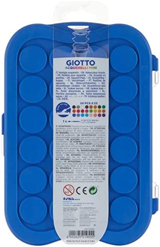 Giotto Box 24 akvareli Mini, tave, brojne brojeve