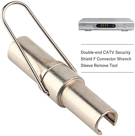 Archuu Doubleted CATV sigurnosni štit F priključak Ključ Uklonite alat za RG6 RG59 RG11 koaksijalni kabel za VCRS, DVD, TVS