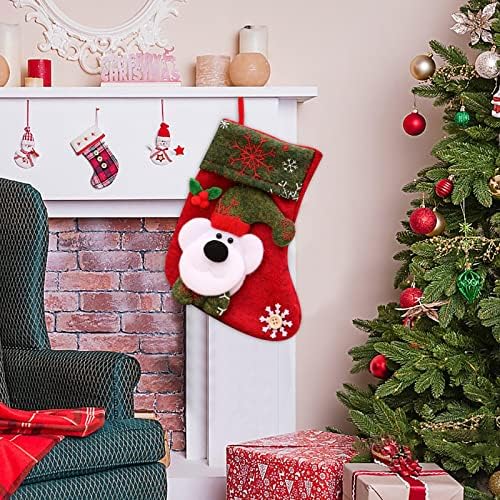 Božićna torba Poklon mala ukrasna torba Poklon slatkiše čarape za božićne čarape Uredni zanat Mini božićni ukrasi za ladicu