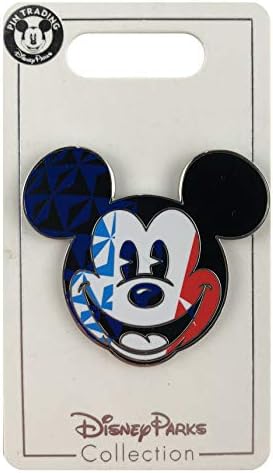 Disney Pin - Epcot World Showcase Flags - Mickey Mouse Icon - Francuska