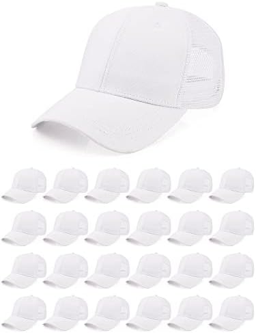 24 komada Mesh kamiondžijski šeširi Sport bejzbol kape Podesivi kamiondžija golf tata šešir za unisex muškarce žene tinejdžerski