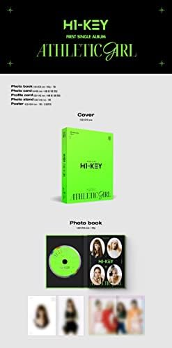 H1-Key Athletic Girl 1. pojedinačni album CD+60p PhotoBook+1p Photocard+1p Profile kartica+1p Stand Photo Stand+Tracking