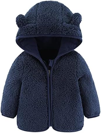 Djevojčici mališana Dječaci Slatka jakna s jaknom medvjedića džemper Zip Up Teddy Fuzzy Topli kaput dojenčad beba zima nadmašuje