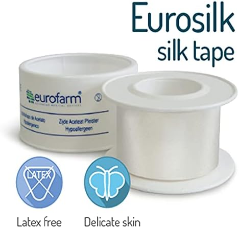 Eurosilk - svilenkasto ljepljiva kirurška fiksacijska traka 1/2 u x 10 yds