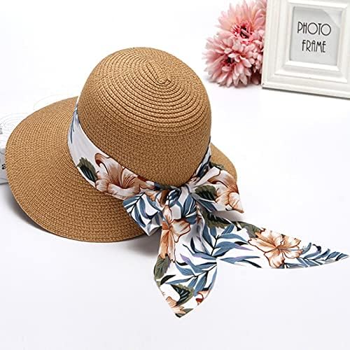 Ljetna krema za sunčanje kape za plažu za žene casual plaža sunčana šešir široki vrtić šešir odmor putovanja vanjski uv upf