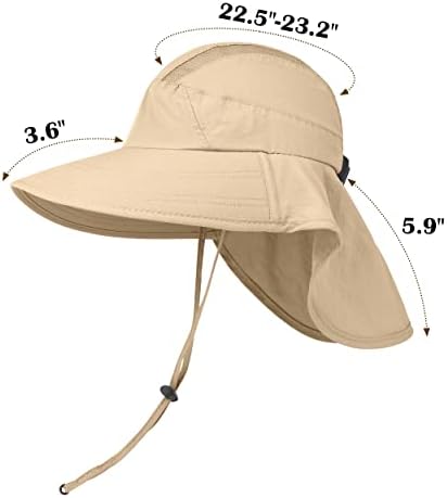 2 pakiranje vanjskog širokog vrha UPF50+ Sunčev šešir s poklopcem za vrat za muškarce Fishing Work Work Work Work