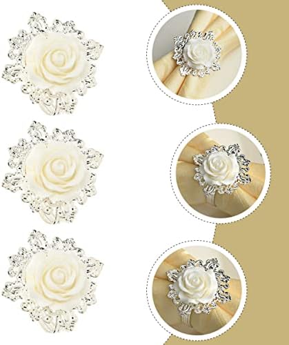 Bestonzon 6pcs Elementi stila cvijeća Elementi za kućanstvo Cvjetna blagovaonica za dizajn ručnika Obiteljska serviette ukrasi