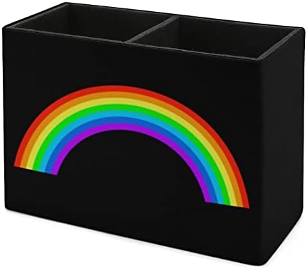 Rainbow Gay Pride PU kožna olovka za olovke Multifunkcionalne stolne olovke Organizator za pohranu kontejnera