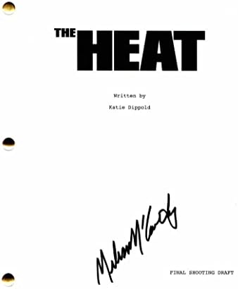 Melissa McCarthy potpisala autogram The Heat Full Film Script - Mike & Molly, djeveruše, špijun, lopov identiteta, Tammy,