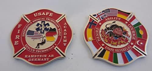 USAFE Ramstein Fire Academy Prime Beef Challenge Coin