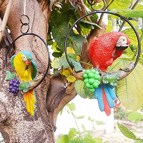 ukrasi za papige na otvorenom, figurica za ptice, smola za papige na otvorenom, dekor za papige, zidni ukras za papige, ukrasna