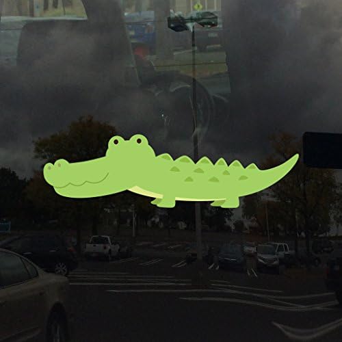 Primjenjivi pun simpatični nasmijani aligator Gator Crocodile - Vinil naljepnica za vanjsku upotrebu na automobilima, ATV