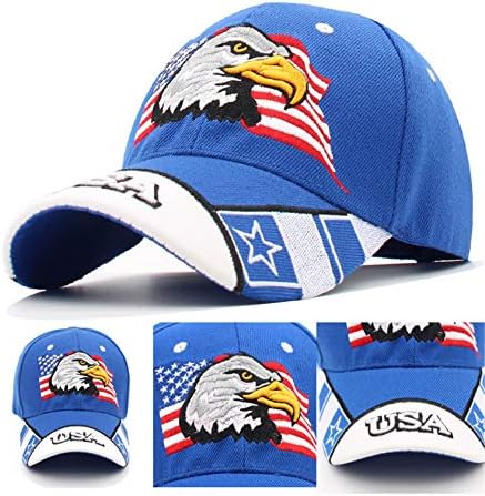 Moda USA Eagle American Flag bejzbol kapica vezena Amerika USA Ball CAP 3D Podesivi vez Podesiva pamučna kapica