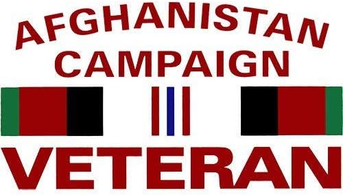 Veteran Afganistanske kampanje s naljepnicom na vrpci kampanje veličine 5,5 mn3