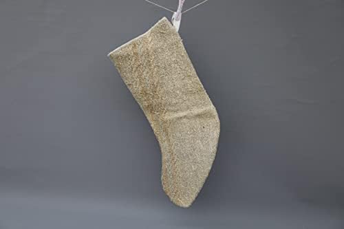Sarikaya jastuk poklon božićna čarapa, bež čarapa, konopljive božićne čarape, čarapa kilim, čarapa Santa cruz, božićna čarapa,