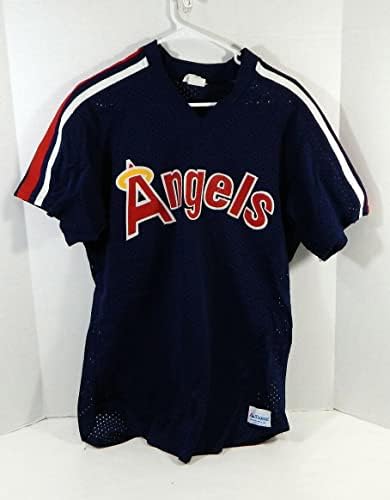 1983-90 California Angels 55 Igra korištena Blue Jersey Batting Practing 256 - Igra se koristi MLB dresovi