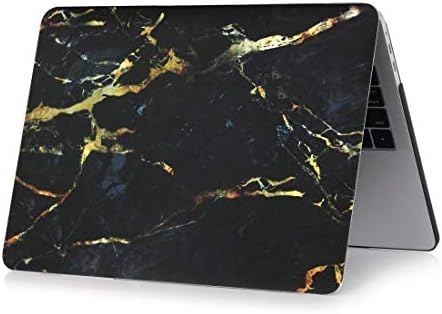 Ultra tanka kućišta crno zlato tekstura mramorni uzorak laptop naljepnice za vodu PC Zaštitni slučaj za MacBook Pro 15,4