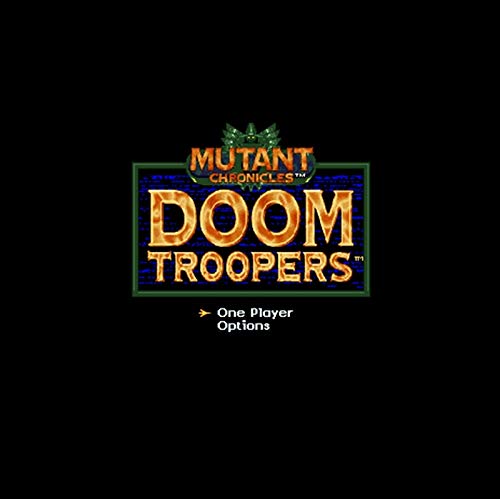 Romgame Mutant Chronicles - Doom Troopers NTSC Verzija 16 bit 46 pin Big Grey Game Card za igrače u SAD -u igrača