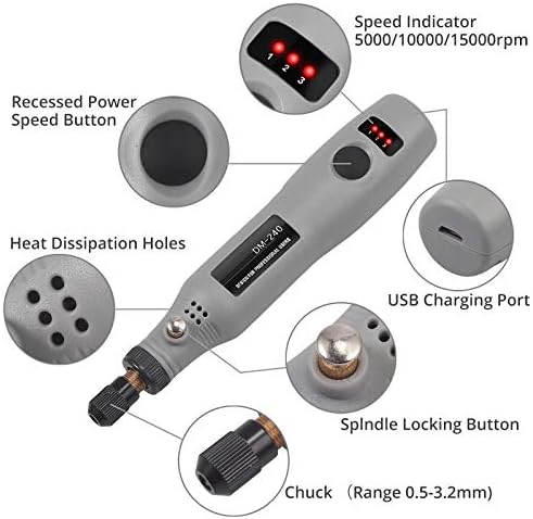 Mini rotacijski alati električni rotacijski alatni komplet, USB punjenje Mini Electric BERESELLE BILLINSKIH BILLJSKA SA 128