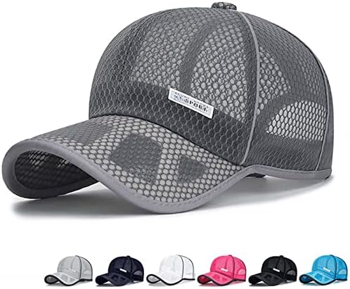 Mesh Crni šeširi za muškarce bejzbol kapica Crni šeširi za muškarce unisex klasični niski profil vanjski mekani nekonstruirani