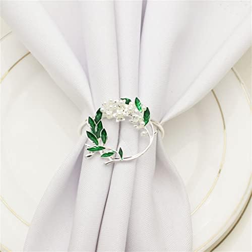 N/A 10 salveta prstenova za vjenčanje držač salveta salveta od legura ubrusa u salveti prstenovi rupe za blagovaonicu