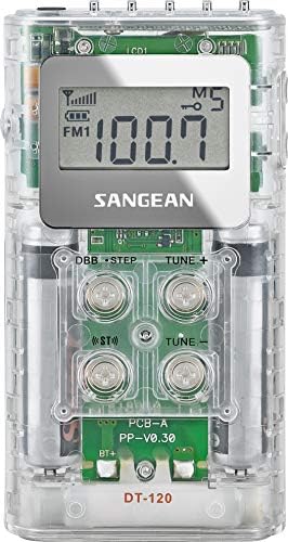 Sangean DT-120 Clear Pocket AM/FM digitalni radiji, jedna veličina