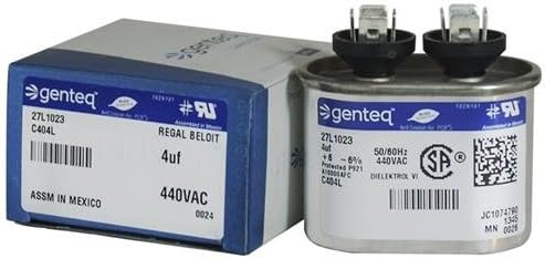 27L571 - 4 UF MFD 370 VAC VAC - GENTEQ OVAL RUN kondenzator nadogradnje