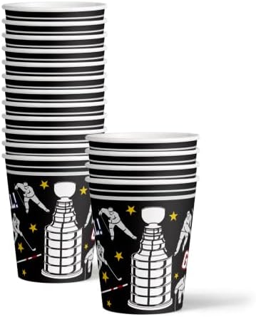 Hokej za rođendanske zabave Postavite pločice za salvete šalice komplet za stol za 16